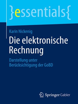 cover image of Die elektronische Rechnung